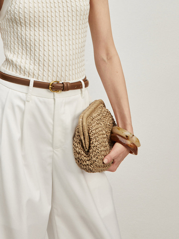 Drune | Stroh Clutch Bag