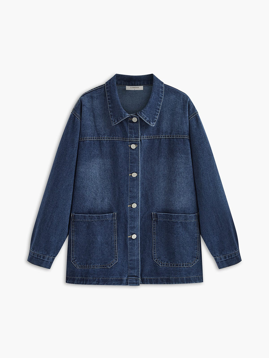 Drune | Übergröße Denim Jacke Lässig und Vielseitig