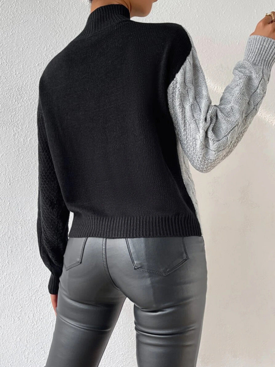 Drune | Strickpullover mit Asymmetrischem Design Rollkragen Modern und Einzigartig