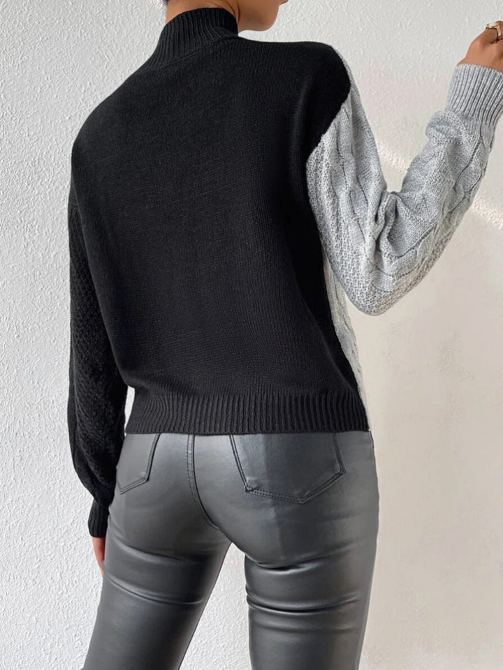 Drune | Strickpullover mit Asymmetrischem Design Rollkragen Modern und Einzigartig