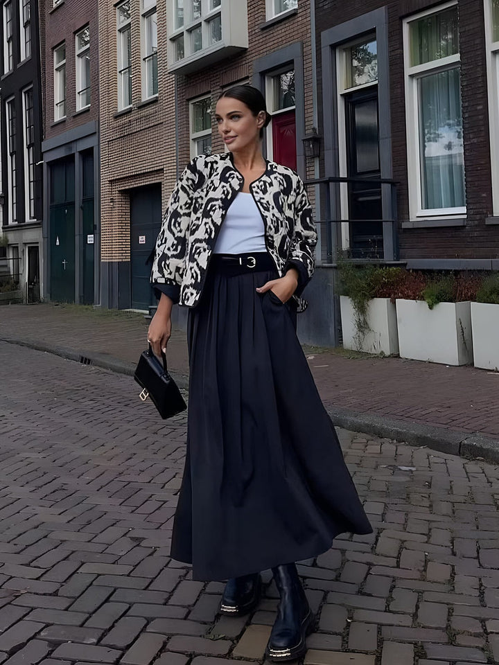 Drune | Jacke mit Animal Print Ein Statement für Den Mutigen Look