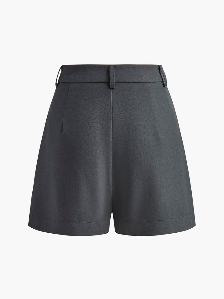 Drune | Semi Transparent Mittlere Taille Kurze Hosen Ohne Gürtel