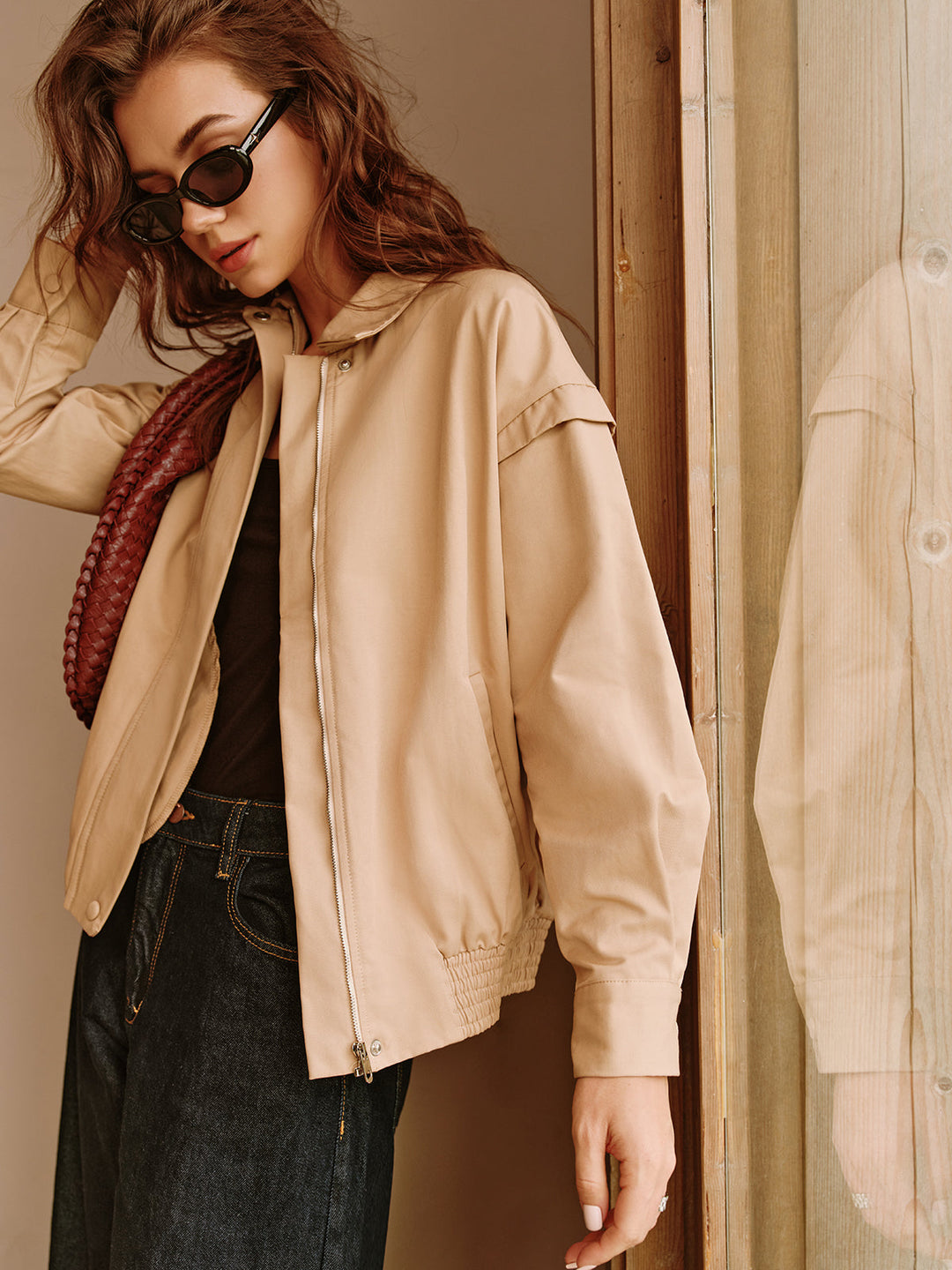 Drune | Reißverschluss Polo Jacke