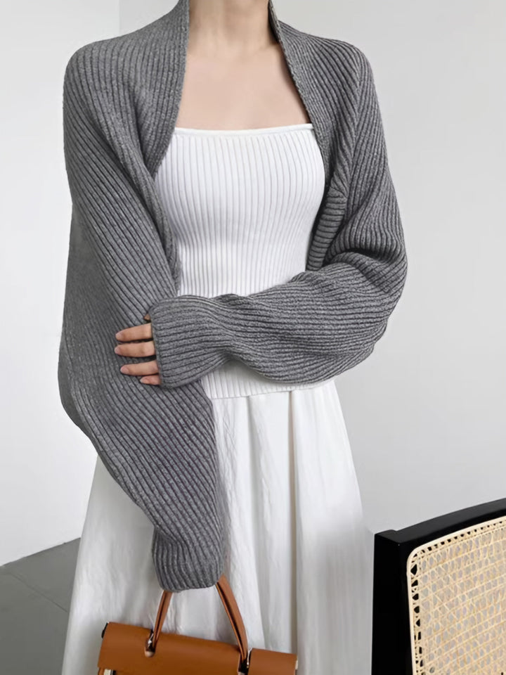 Drune | Strick Bolero mit Langen Ärmeln Weich und Modern Perfekt Für Layering