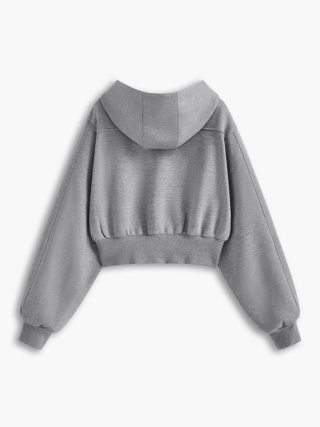 Drune | Langarm Zip Crop Hoodie