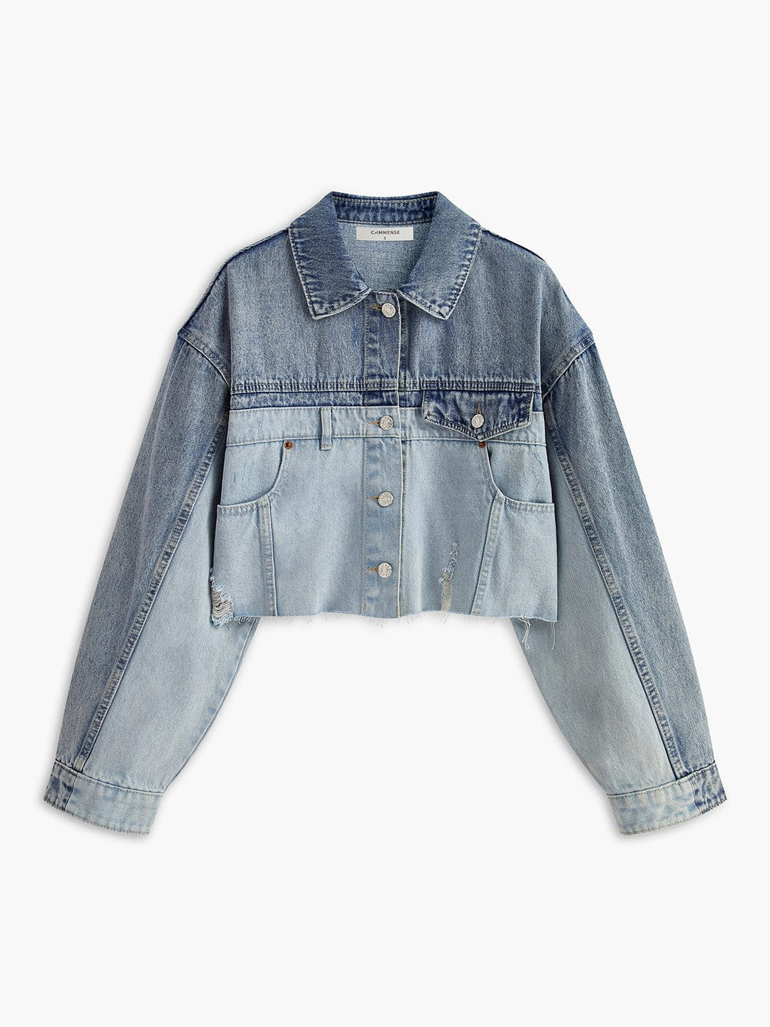 Drune | Cropped Jeansjacke Der Perfekte Mix Aus Lässigkeit und Stil
