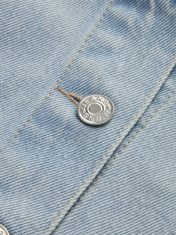 Drune | Cropped Jeansjacke Der Perfekte Mix Aus Lässigkeit und Stil