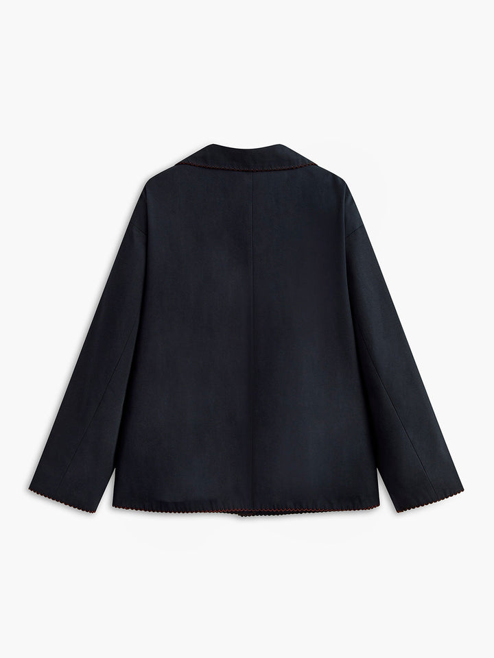 Drune | Bestickte Reversjacke