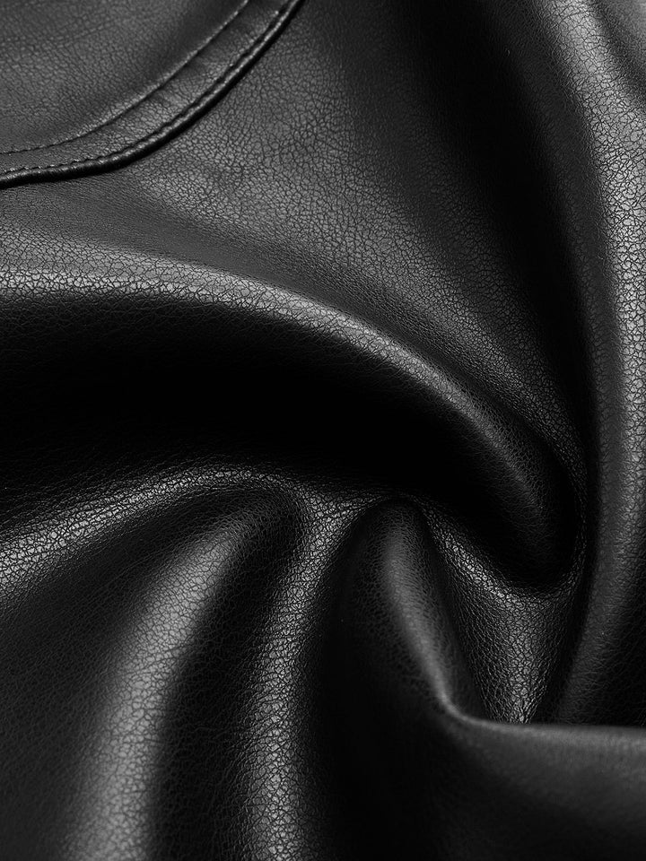 Drune | Schnalle PU Lederjacke