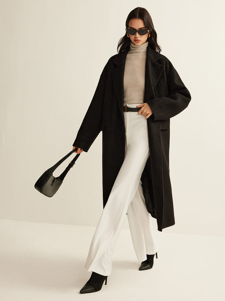 Drune | Schwarzer Klassischer Trenchcoat