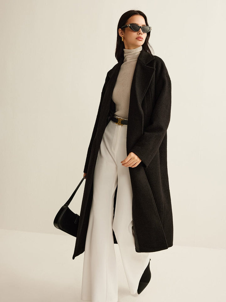Drune | Schwarzer Klassischer Trenchcoat