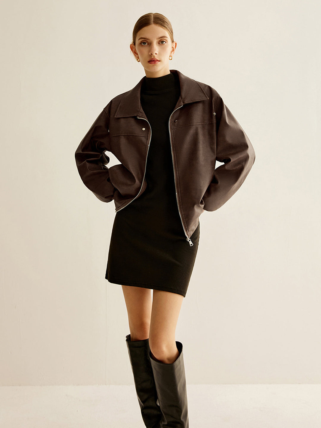Drune | Shift PU-Lederjacke