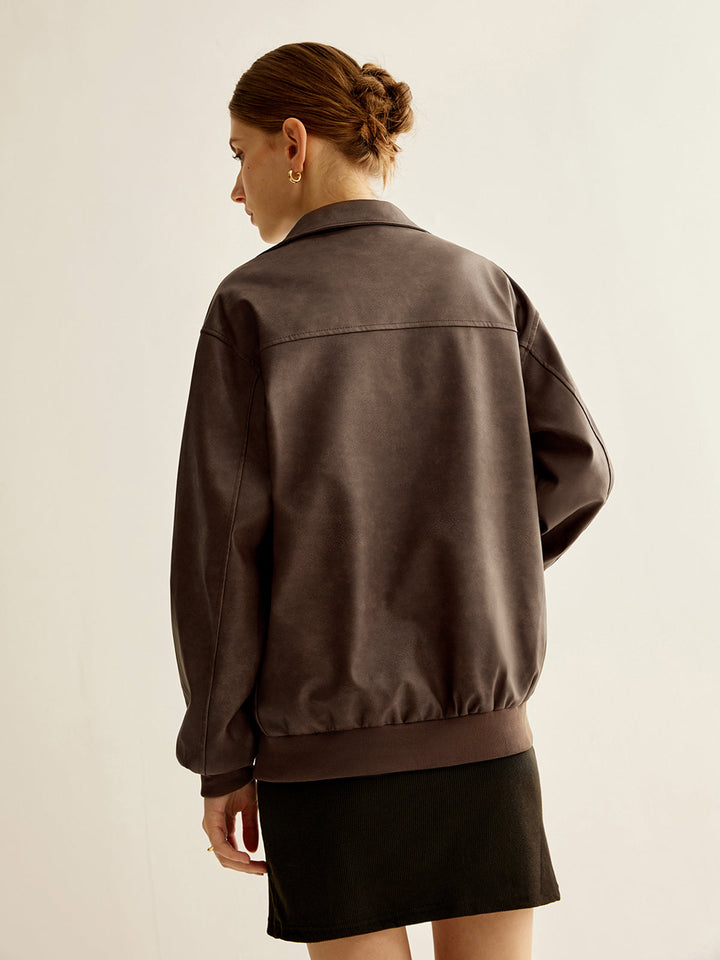 Drune | Shift PU-Lederjacke