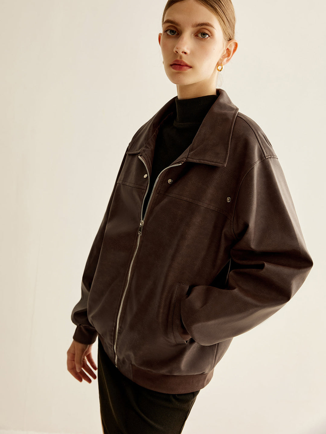 Drune | Shift PU-Lederjacke