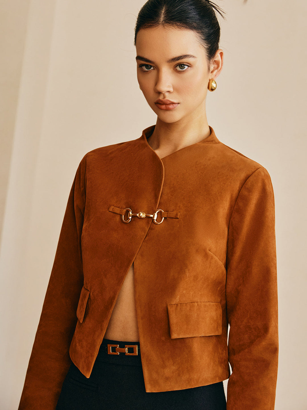 Drune | Detail Suede Jacke