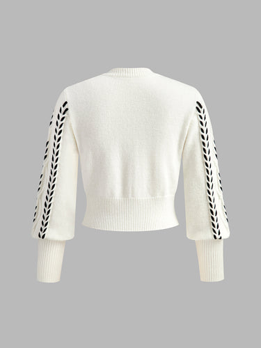Drune | Strickpullover mit Lochmuster Acrylmischung Elegant und Modern