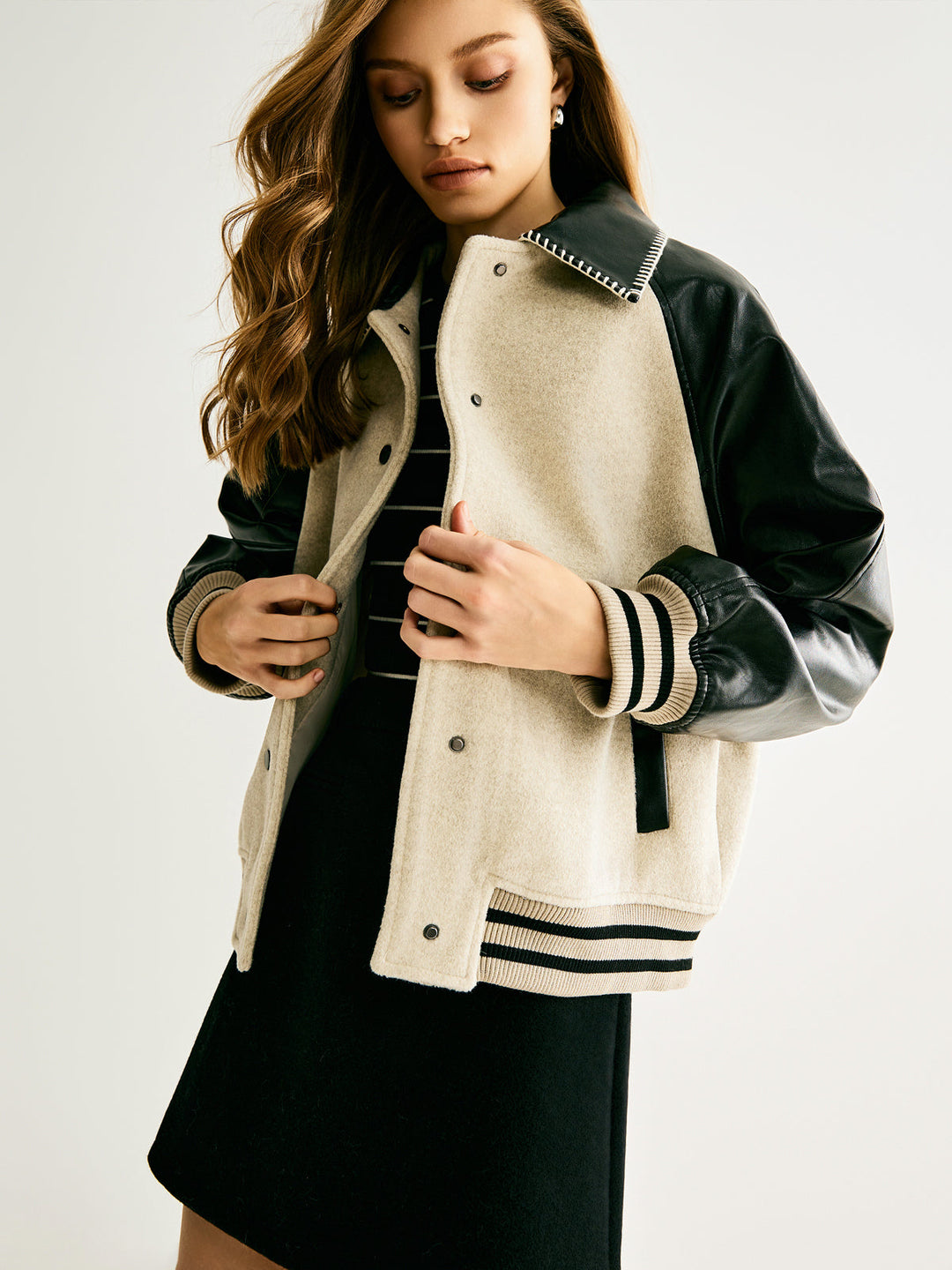 Drune | Wollmischung Paneeljacke