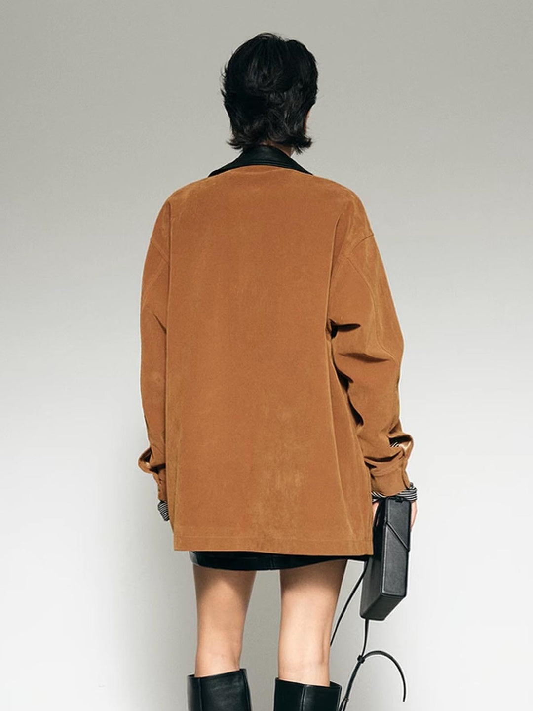 Drune | Kragen Oversized Wildlederjacke