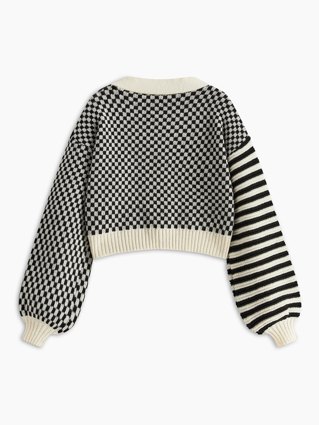 Drune | Strickcardigan mit Grafischem Muster Oversized Passform und Knopfverschluss Modern und Trendy