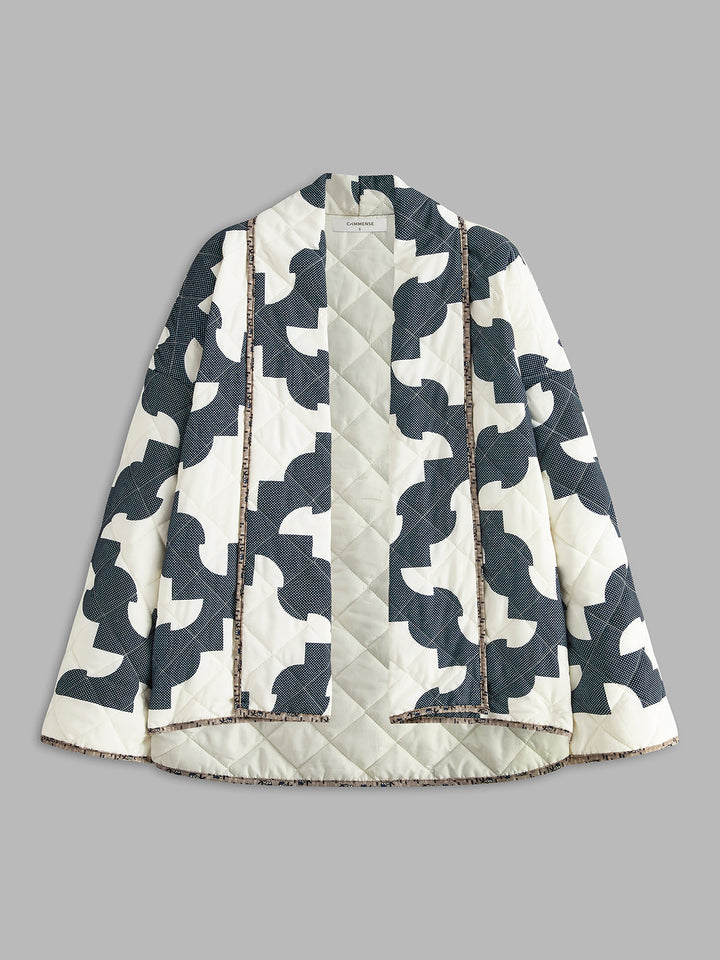 Drune | Blockbedruckte Warme Jacke
