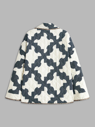Drune | Blockbedruckte Warme Jacke