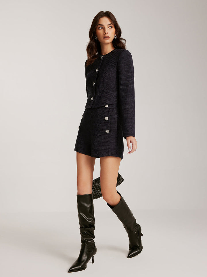 Drune | Daunen Tweed Kurzjacke