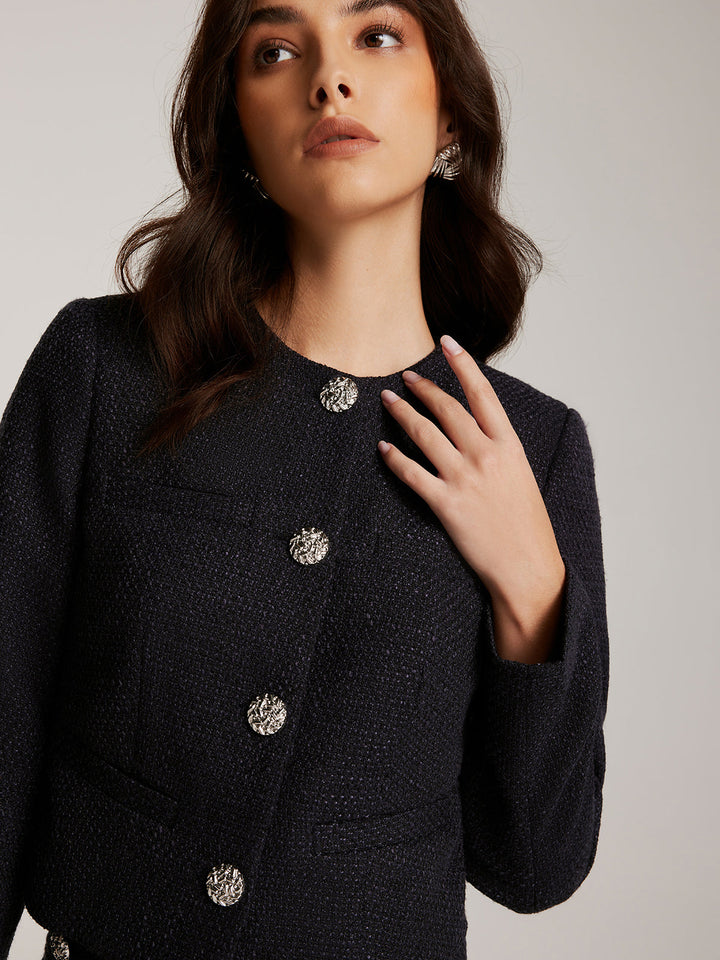 Drune | Daunen Tweed Kurzjacke