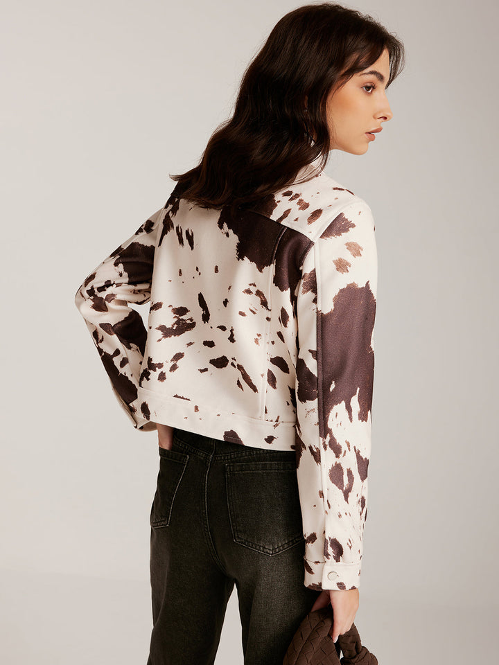 Drune | Gedruckte Tweed Kurzjacke