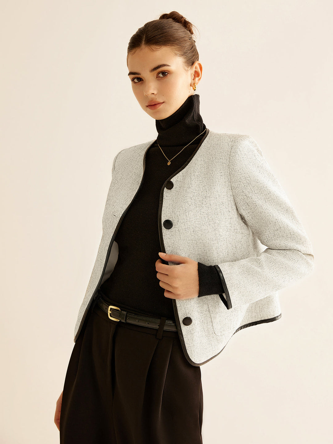 Drune | Kontrastbesatzjacke