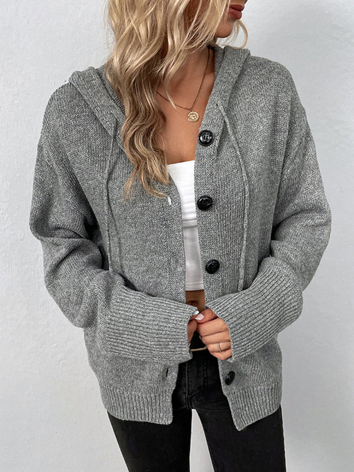 Drune | Lässige Strickjacke mit Knopfverschluss Weich und Warm Perfekt Zum Layering