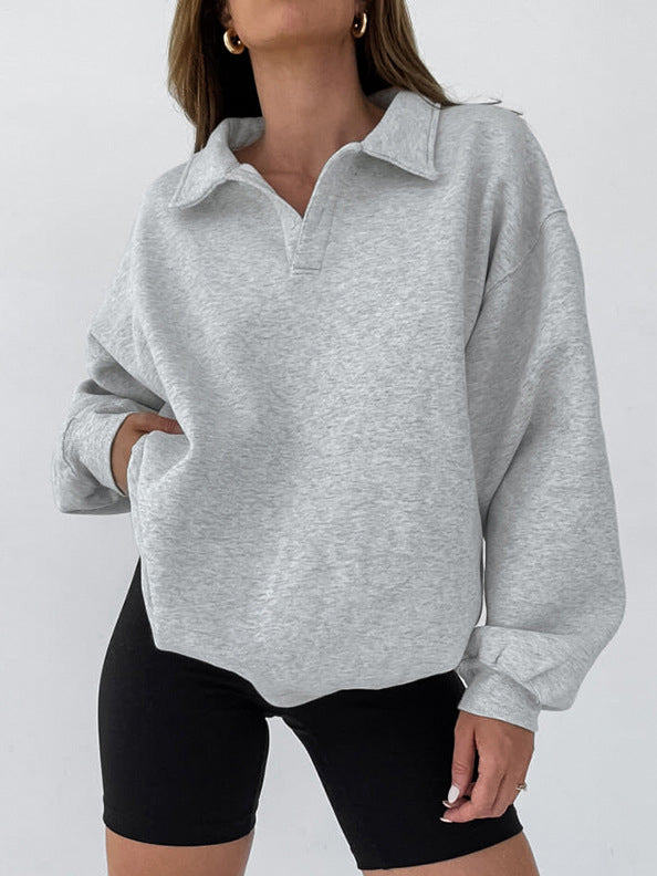 Drune | Sweatshirt mit Kragen Baumwollmischung Lässig und Trendy