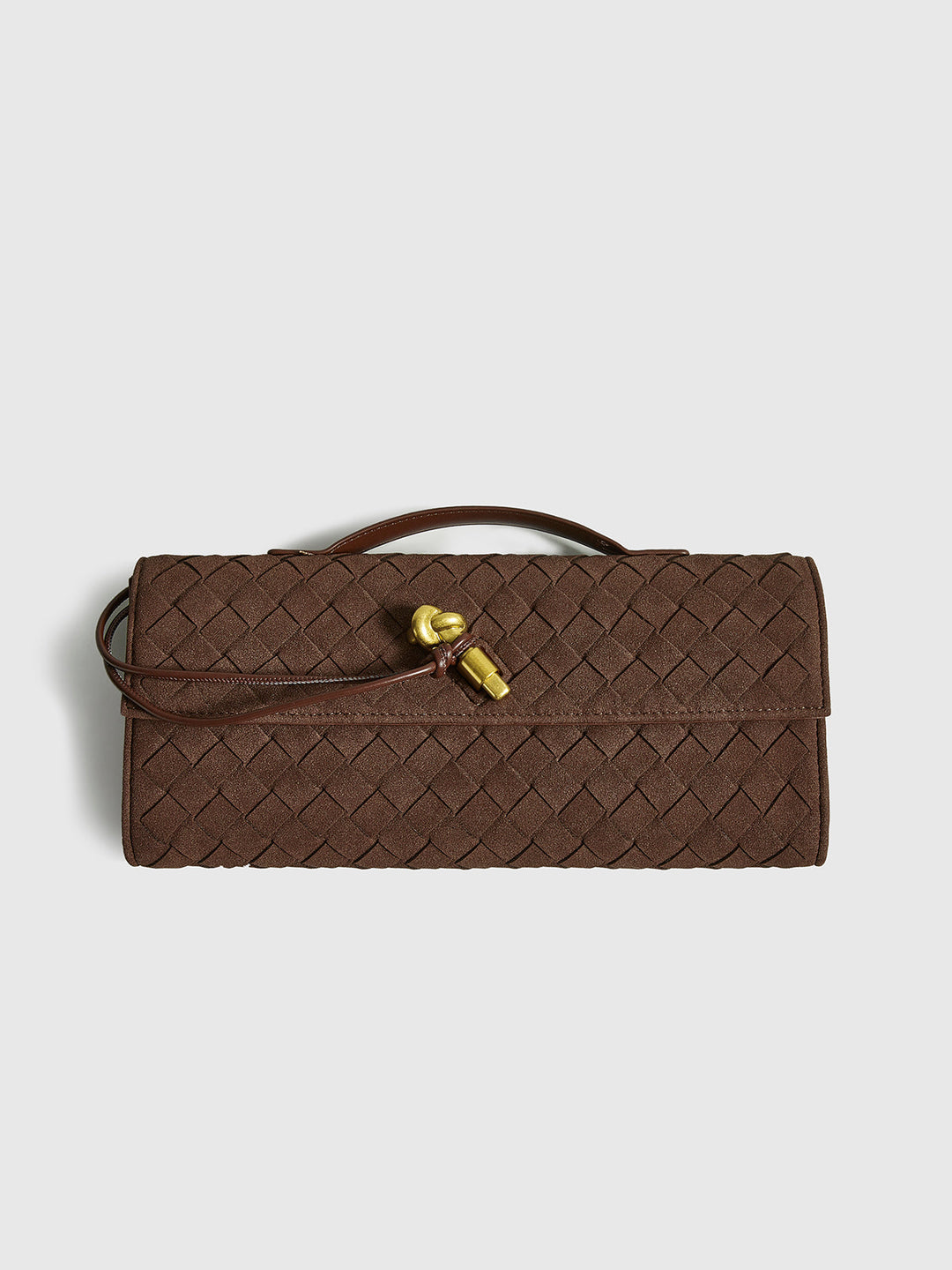 Drune | Klapp Suede Clutch Tasche