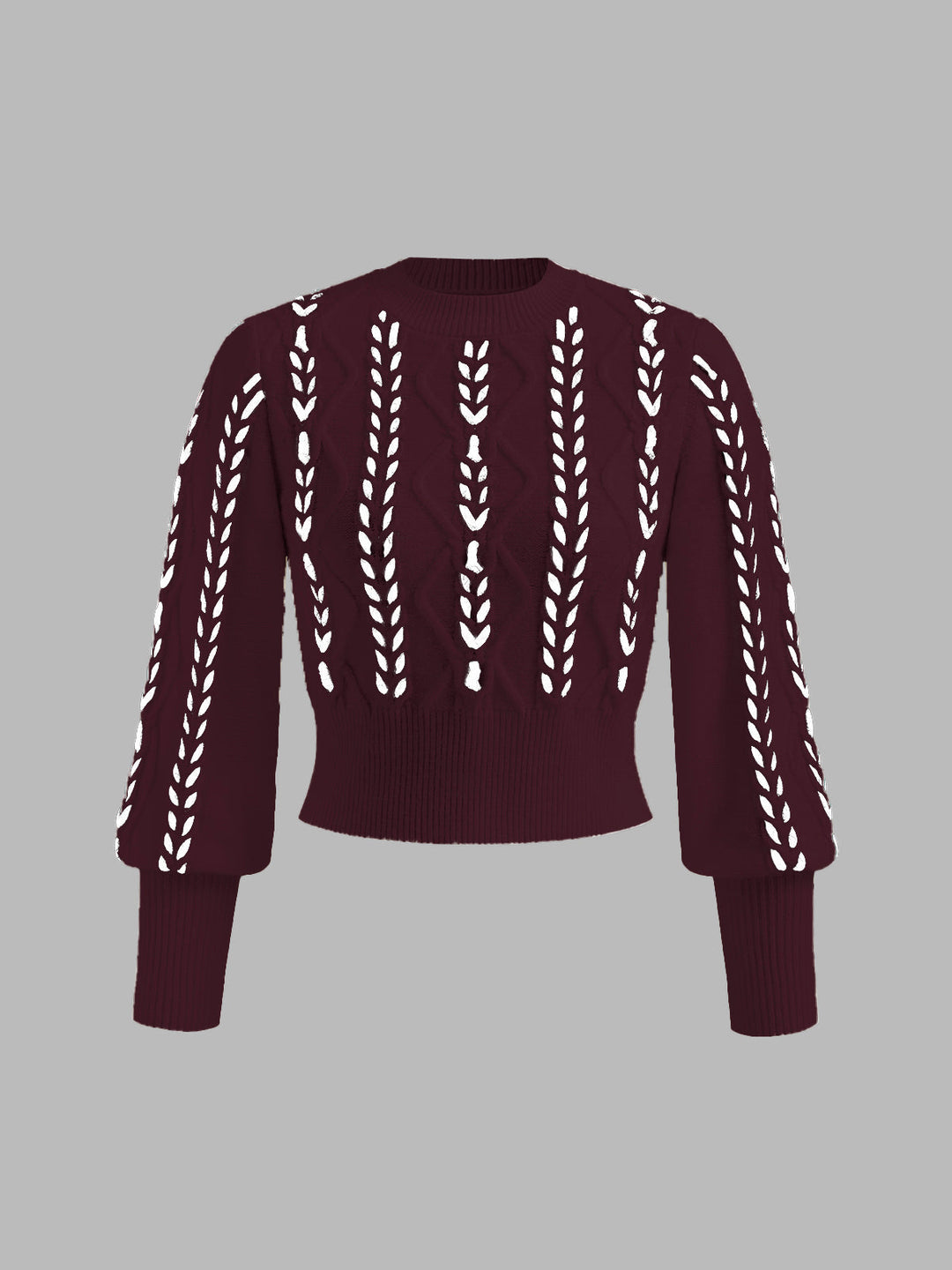 Drune | Strickpullover mit Lochmuster Acrylmischung Elegant und Modern