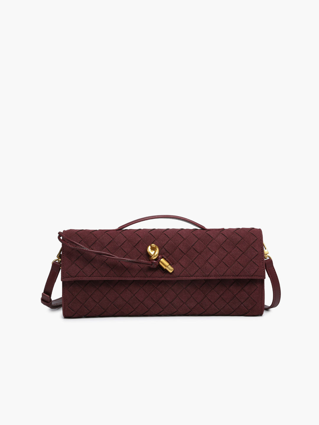 Drune | Klapp Suede Clutch Tasche