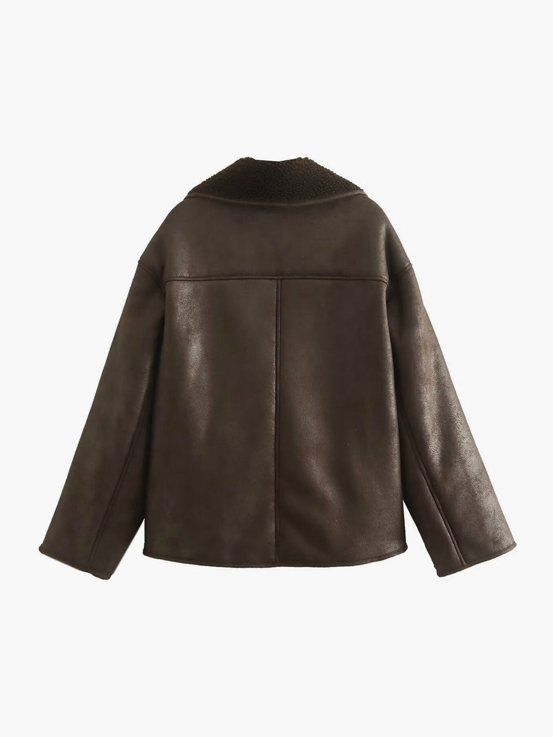Drune | Fauxleder Warme Jacke
