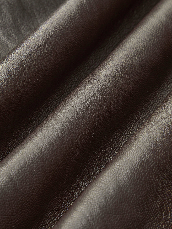 Drune | PU-Leder Gurtjacke