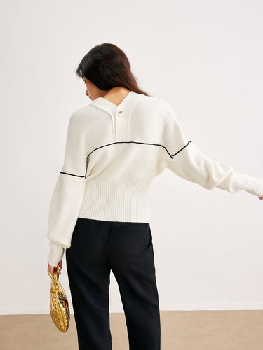 Drune | Strickcardigan mit Knöpfen V-ausschnitt Zeitlose Eleganz