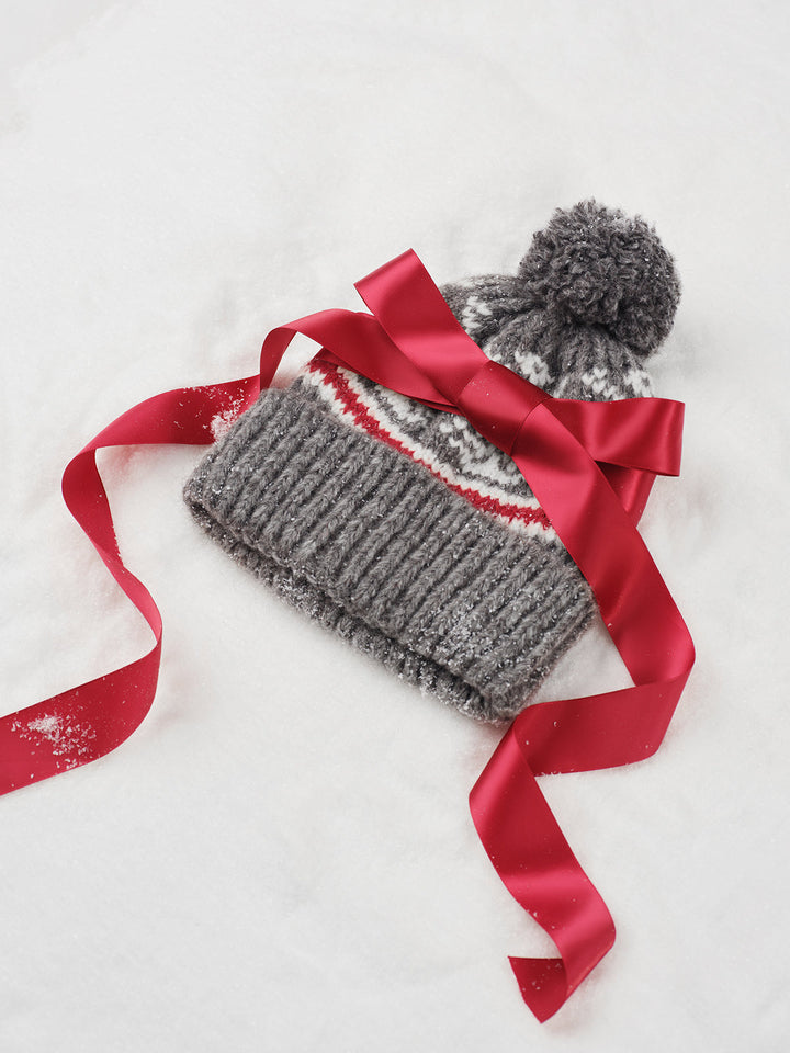 Drune | Weihnachtsstrickwarme Mütze