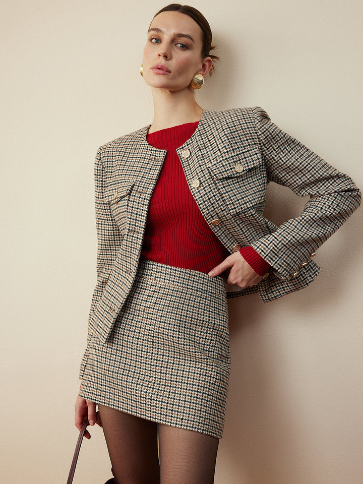 Drune | Knopf Kurze Jacke