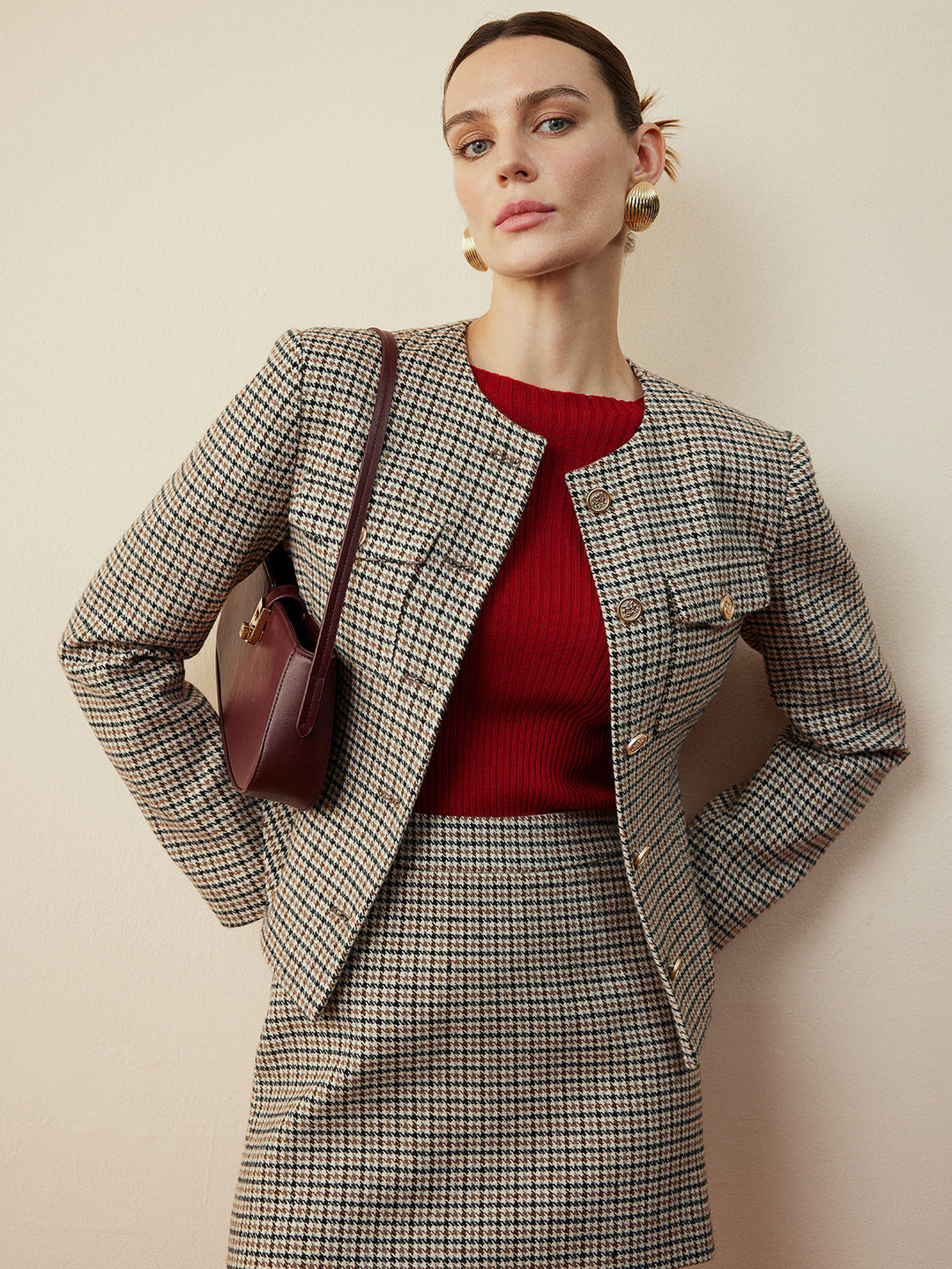 Drune | Knopf Kurze Jacke