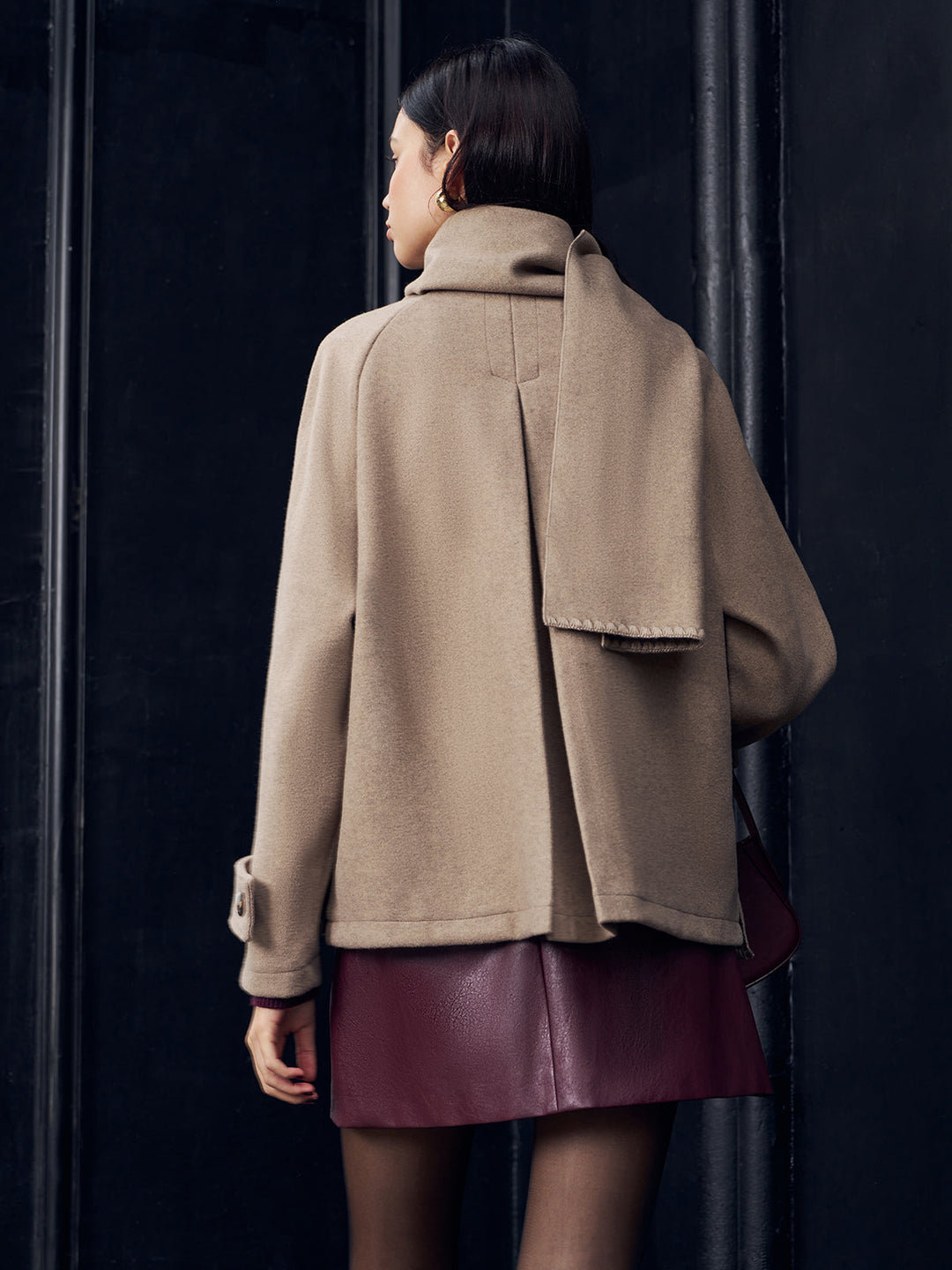 Drune | Jacke mit passendem Knopf-Schal