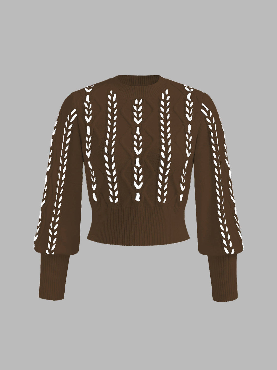 Drune | Strickpullover mit Lochmuster Acrylmischung Elegant und Modern