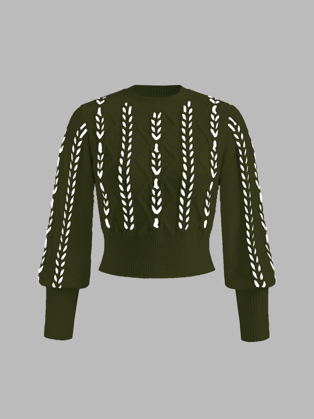 Drune | Strickpullover mit Lochmuster Acrylmischung Elegant und Modern