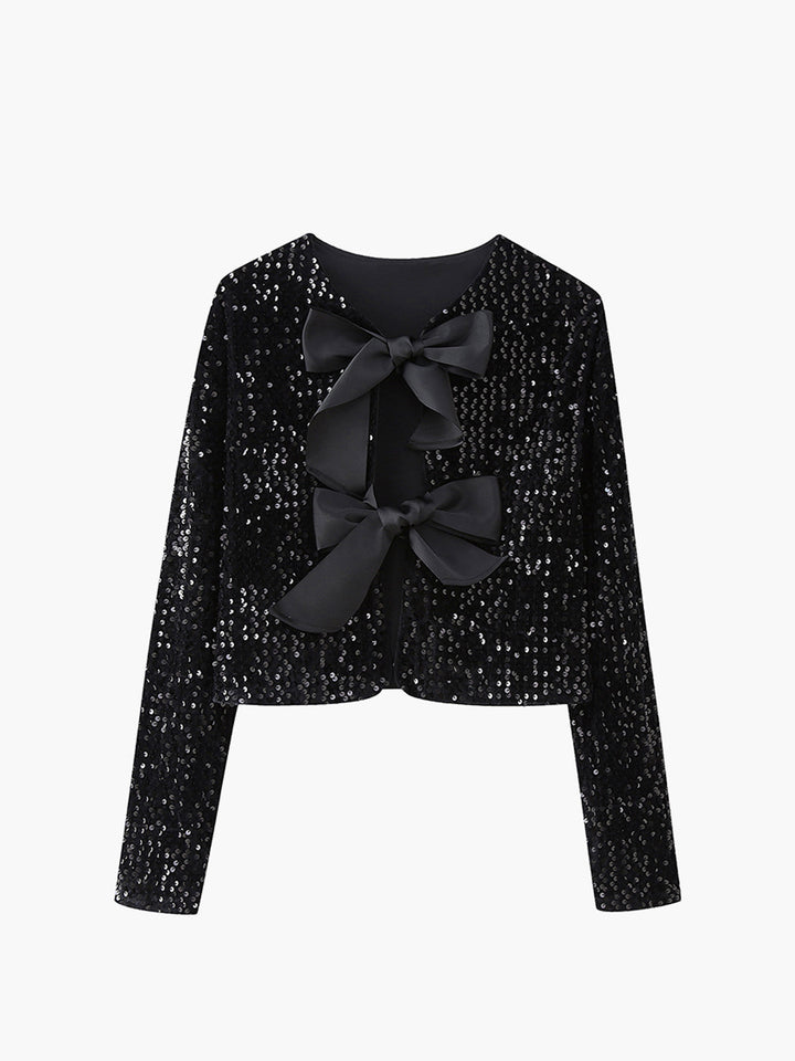 Drune | Samt Schleifen Dekor Jacke