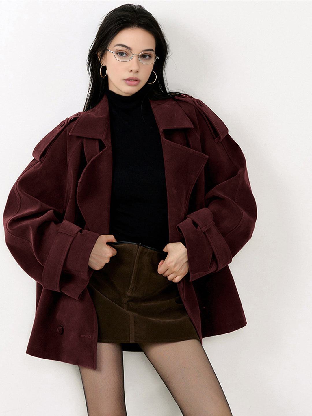 Drune | Lockere Wildlederjacke