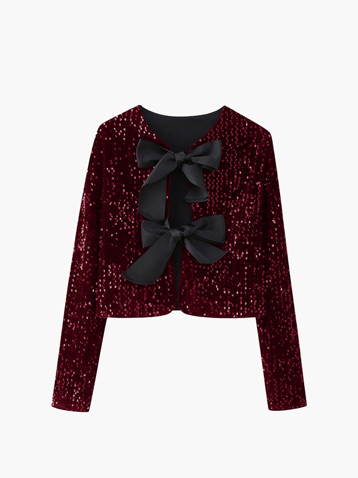 Drune | Samt Schleifen Dekor Jacke
