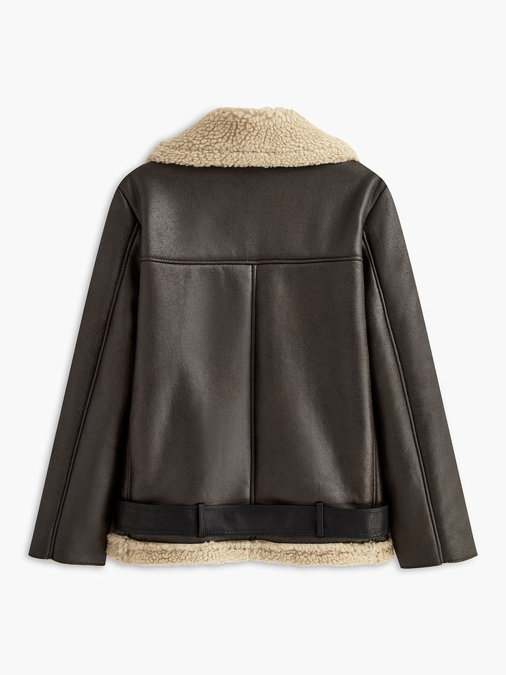 Drune | Gürtelige weiche Fleecejacke