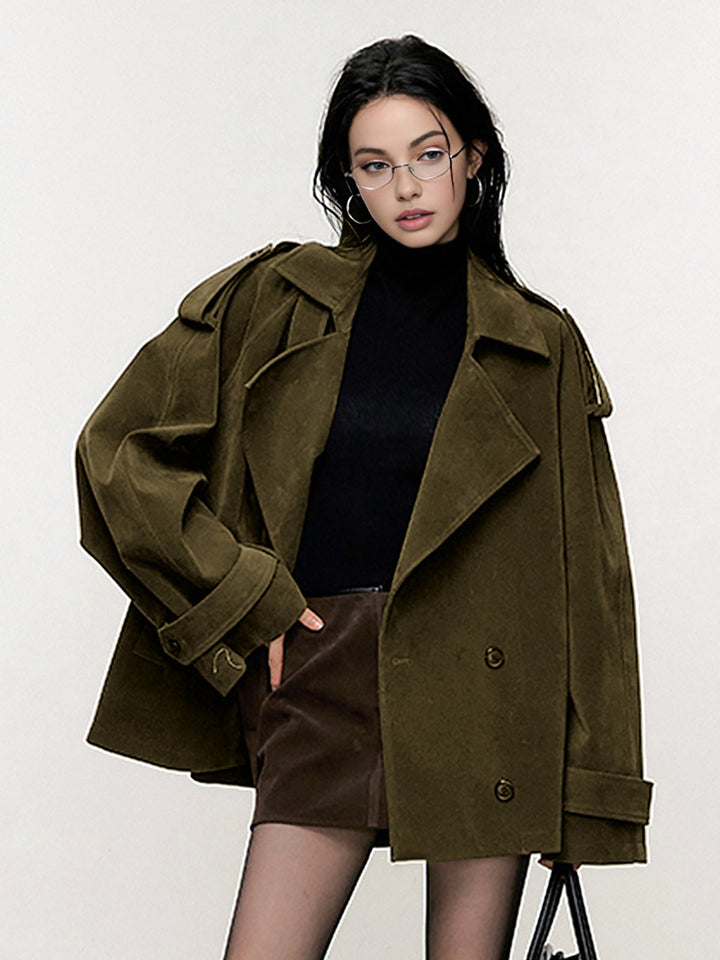 Drune | Lockere Wildlederjacke