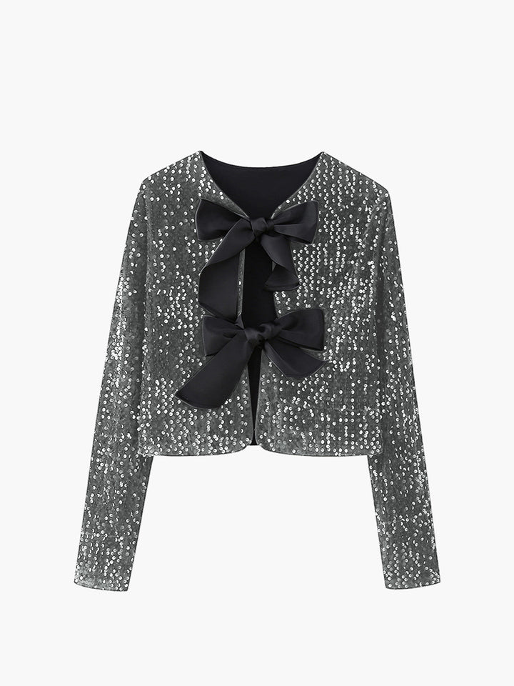 Drune | Samt Schleifen Dekor Jacke