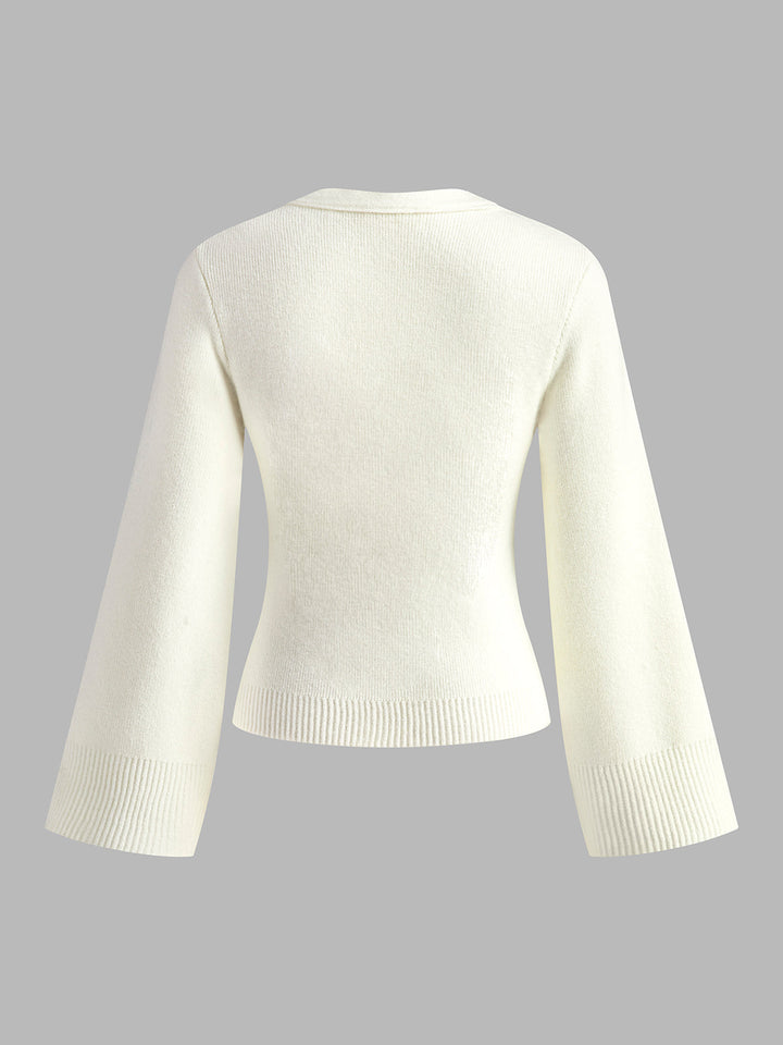Drune | Strickcardigan mit V-ausschnitt Taschen und Knöpfe Zeitloser Komfort